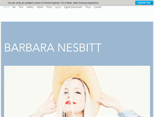 Tablet Screenshot of barbaranesbitt.com